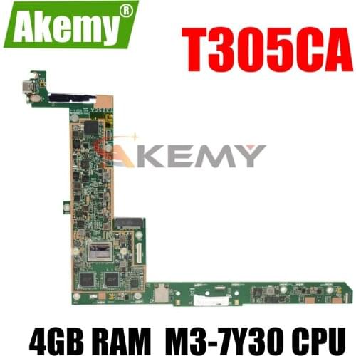 Akemy NEW T305CA Mainboard For ASUS T305CA T305C Laotop Motherboard W/ 4GB RAM M3-7Y30 CPU