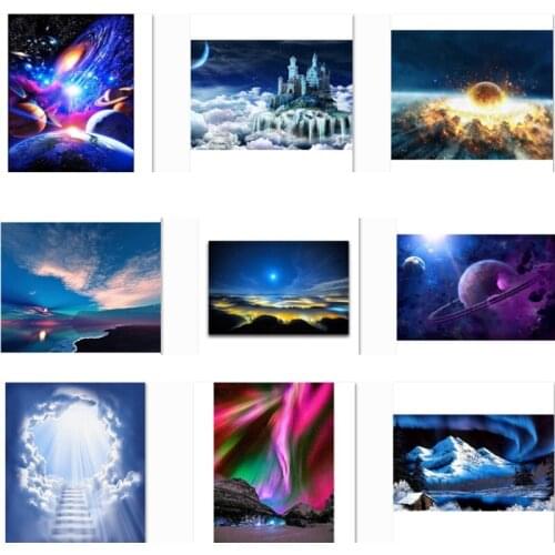 Diamond painting full drill, landscape, diy ,5d, starry sky,diamond embroidery animal,diamond mosaic painting NEW