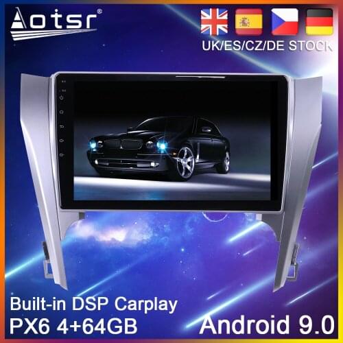 Android 10.0 PX6 64G Car DVD Player GPS Navigation For Toyota Camry 2012-2017 Car Auto Radio Stereo Multimedia Player HeadUnit