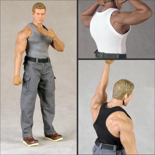 In Stock CCTOYS 1/6th CC022 CC023 Male Muscle Strong Body Vest Tight Top For Usual 12inch Action Figure Doll Toy