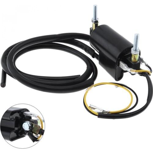 Black Durable 12V Motorcycle Ignition Coil for Honda / CB350F / CB400 / CB450 / CB500 / CB750 / YFM350