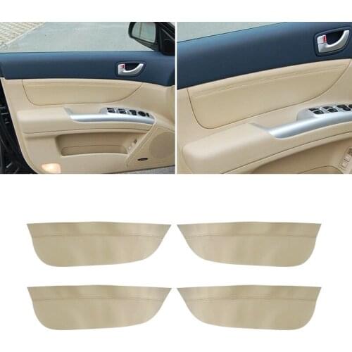 For Hyundai Sonata 2005 2006 2007 2008 Microfiber Leather Interior Door Cards Panel Cover