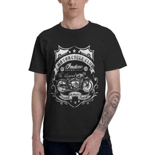 Mens Custom Motorcycle T-Shirt Fashion Rider Club Tshirt Short Sleeve Cool T Shirt Homme Cotton Tee Tops Gift Idea