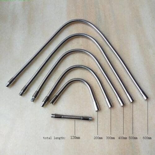 Hot M10 led gooseneck led flexible holder lamp M10 Male+Female Chrome Metal Hose universal soft pipe Metal serpentine tubes DIY