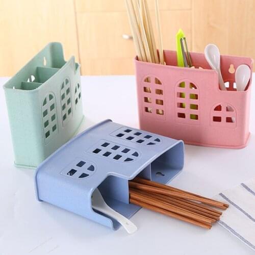 Multi functional hanging drainage storage rack household tableware drain chopsticks tube kitchen rack and bracket ZP7271639