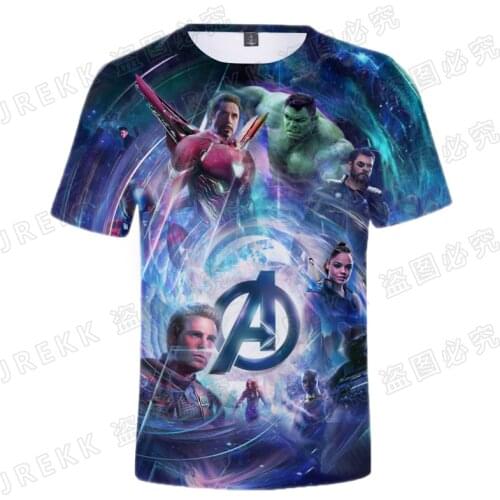 Marvel Comics Marvels The Avengers Mens Clothes Streetwear Fashion 3D Print Children Tee Tops Short Sleeve Women T Shirt