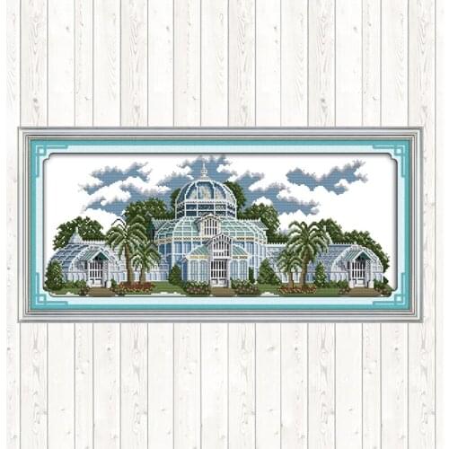 Crystal Palace Embroidery Handmade Needlework Package Cross Stitch Kits 11CT 14CT Cross Stitch Set DMC Floss Kit Wall Home Decor