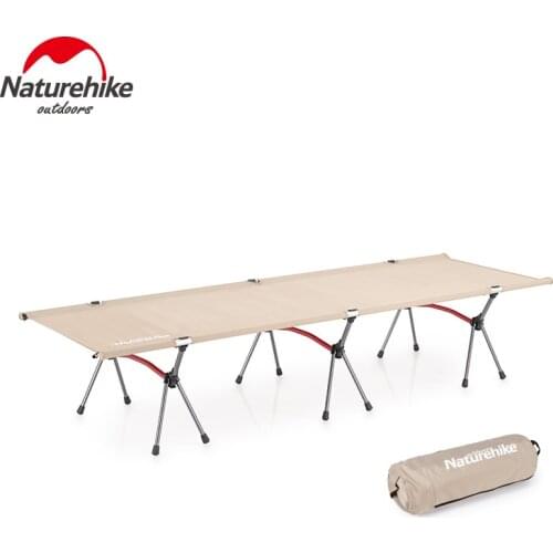 Naturehike Outdoor Upgraded Camping Cot Portable Ultralight Folding Bed Indoor Comfortable Single Sleeping Rest Relax Bed