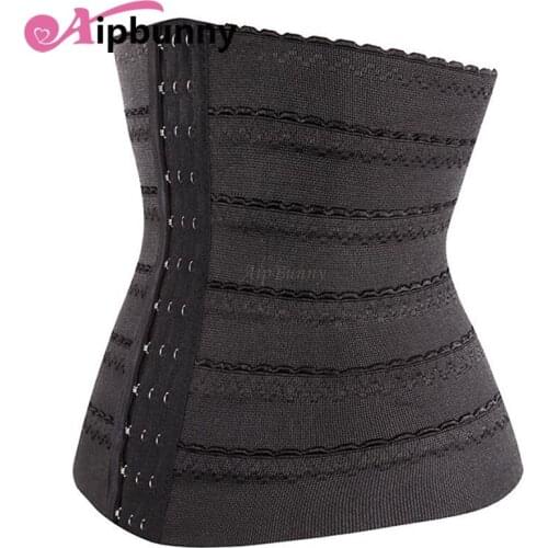 2018 New Sexy Bodyshaper Lingerie Tummy Cincher Breathable Waist Trainer Shaper Slim Steel Bone Waist Button Seemless Shapewear