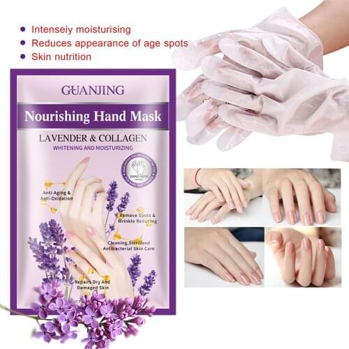 Exfoliating Collagen Hands Mask Moisturizing Scrub Dead Skin Remover Spa Gloves Whitening Calluses Repairing Peel Mask Hand Care