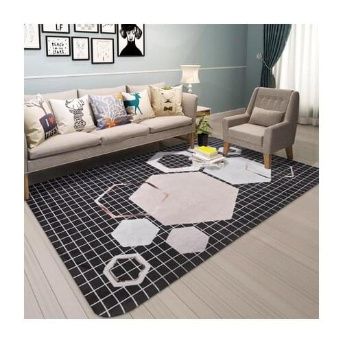 European Style Rectangular Carpet Living Room Tea Table Sofa Bedroom Household Rug Floor Mat