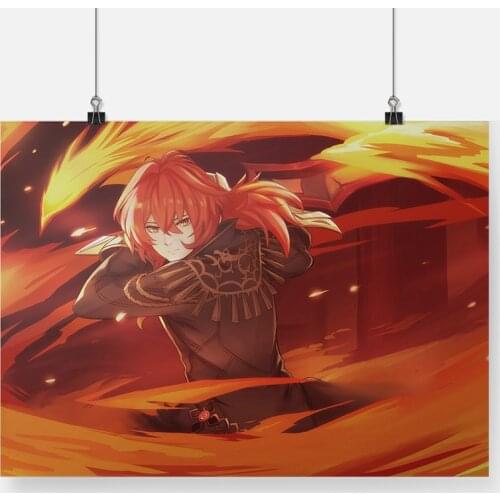 DILUC Genshin Impact Home Decor Canvas Wall Art Decoration Prints Dorm Living Room Bedroom Poster Painting