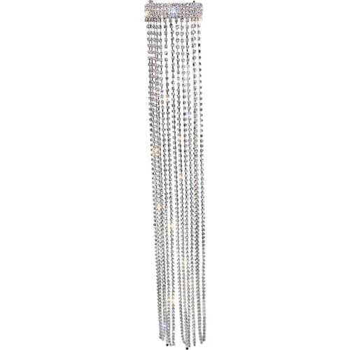 Crystal Rhinestone Beads Hairpin Tassels Hair Pins Jewelry Ponytail Holder