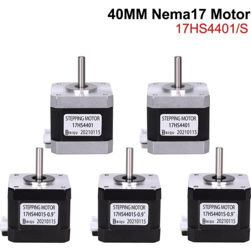 1/5PCS Nema17 Stepper Motor 42 Motor Nema 17 40MM Motor 1.5A 17HS4401 Motor 4-lead 3D Printer Parts For B1 Ender3 V2 Pro