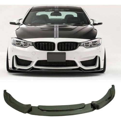 V Style Carbon fiber Front Bumper Lip Fit For BMW F8X M3 M4 B265
