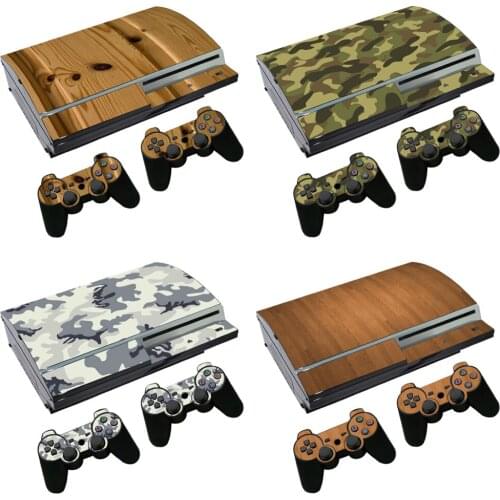 Vinyl Decal Skin Sticker For PS 3 1000 Console Skins+2PCS Stickers For PS 3 fat console Vinyl Skin sticker
