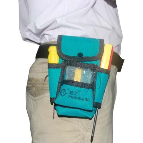 Waterproof Tool Bag Electrician Waist Pack Hardware Toolkit Pocket Belt Pouch
