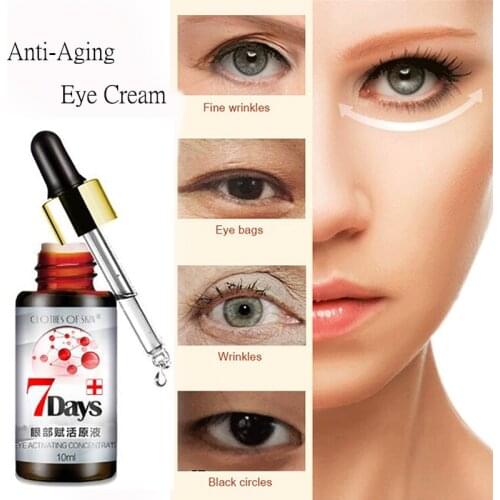 Wrinkle Repair Eye Cream Essence Serum Anti-Aging Anti-Puffiness Fine Lines Remove Dark Circles Skin Care Eyes Creams Beauty