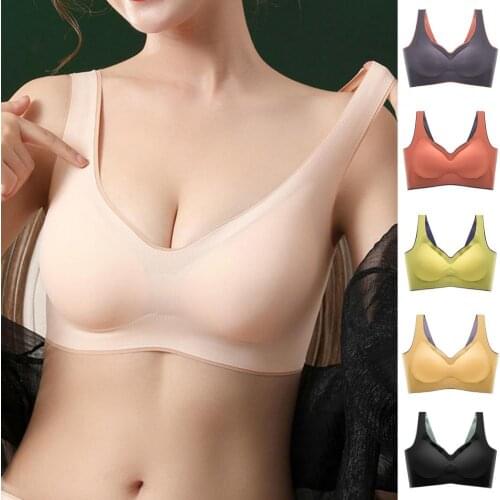 2021 New Yoga Sports Bras For Women Wire Free Seamless Workout Push Up Bra Gym Running Female Breathable Underwear