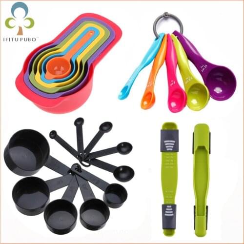 1 Set Kitchen Measuring Spoons Teaspoon Coffee Sugar Scoop Cake Baking Flour Measuring Cups Kitchen Cooking Tools ZXH