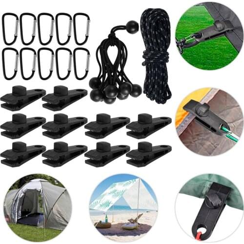 10Pcs DIY Tarp Clamp Awning Tent Canopy Clamp Clip Snap Canvas Anchor Gripper Caravan Jaw Grip Trap Tighten Woodworking Tools