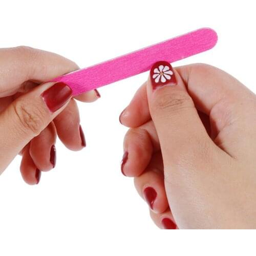100Pcs Home Beauty Salon Double-Sided Disposable Nail File Emery Shaping Board набор для маникюра