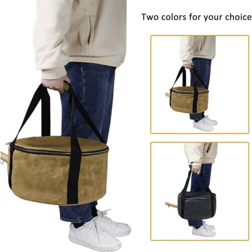12inch Camping Pot Storage Bag Multipurpose Picnic BBQ Plates Bowl Bag Waterproof Dutch Oven Carry Bag For Camping Accessories