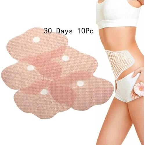 30 Days 10Pc Quick Slimming Patch Belly Slim Patch Abdomen Weight Loss Patches burning Fat Navel Sticker Emagrecedor