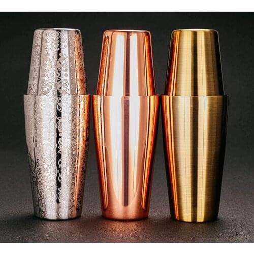 304 Stainless Steel Boston Shake Flask Shaker Snow Fancy Pot of Bar Equipment Suit Cocktail Stirrer Bar Cocktail Shaker