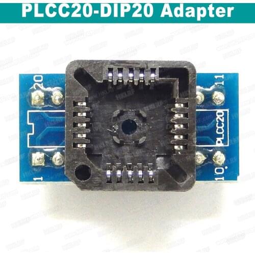 PLCC20 TO DIP20 Adapter 20Pin For RT809H TL866II Plus T56 Programmer Best Quality
