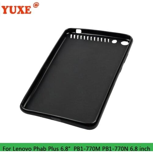 Tablet Case For Lenovo PHAB Plus 6.8" PB1-770N PB1 770 PB1-770M 6.8 inch Funda Back TPU Silicone Anti-Drop Cover