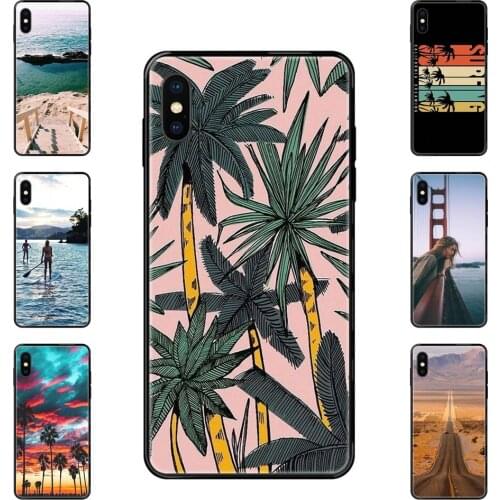 For Galaxy S5 S6 S7 S8 S9 S10 S10e S20 edge Lite Plus Ultra Future Hakuna California Style Black Soft TPU Art Online Cover Case
