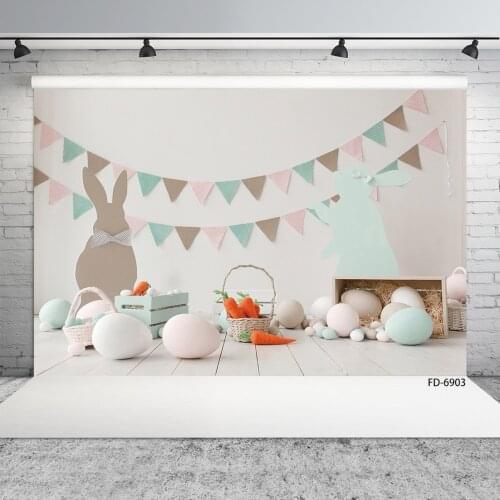 Easter Eggs Banners Photophone Photography Backgrounds Vinyl Cloth Photo Backdrops for Children Baby Newborn Toys Photo Studio