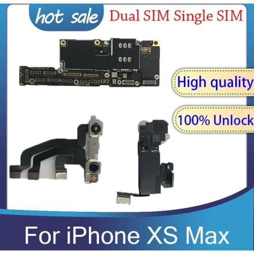 Good tested logic board For iPhone XS Max motherboard with/without Face ID Panel,100% original Unlocked mainboard with chips