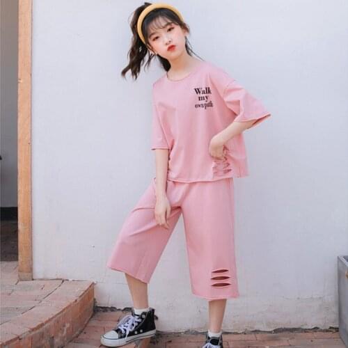 2 To 40 Years Mother And Daughter Clothes Set 2021 New Summer Girls Pants Suit Kids Teenage Boys Casual Clothing Sets Pink Blue