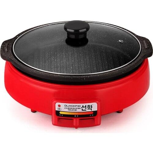 Korean Barbecue Machine Smokeless Non-stick Two-in-one Electric Baking Pan Multi-function Grilled Fish Stove DL-HGKP30