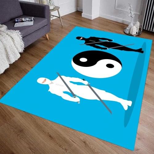 Samurai Patterned Rug,Fan Carpet,Teen' Rug Kids Room Rug Non Slip Floor Rug, popular Rug Modern Rugs,Themed Rug