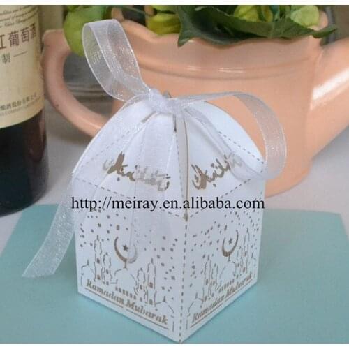 Laser cut ramadan decoration, paper wedding souvenirs, cake decorating boxes
