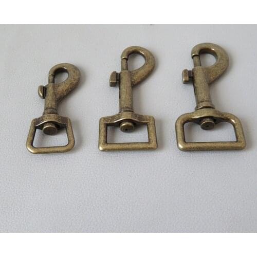 20Pcs/Lot Metal Lobster Clasp Straps Belt Buckle Clip Loop Snap Spring Hook For Dog Pet Leads Leash Hardware Sewing Accessory