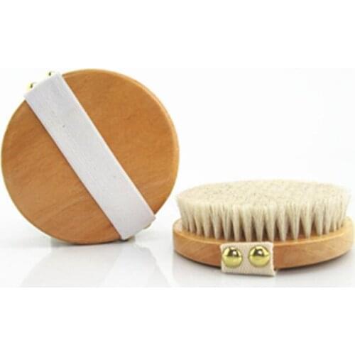 Natural Horse Hair Exfoliating Bath Brush without Handle Dry Skin Bath Shower Brushes SPA Massage Brushes LX8265
