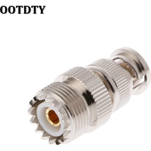 OOTDTY BNC Male Plug To UHF SO239 PL-259 Female Jack RF Coaxial Adapter Cable Connector