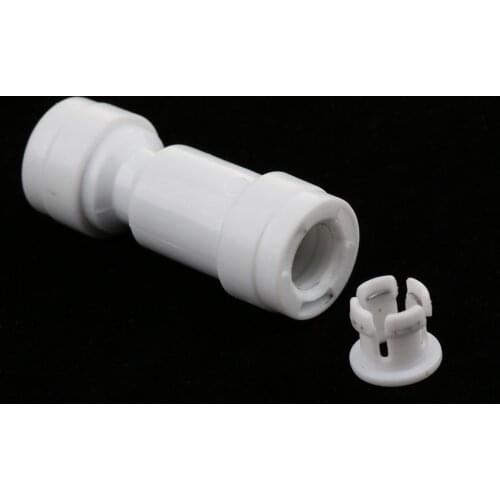 Water Straight Check Valve 1/4-inch Fitting Connection Parts for Water Filters/Reverse Osmosis RO Systems - 1 Pack