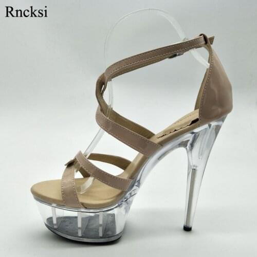 Rncksi Womens Sexy Shoes 15CM High Heel Platforms Pole Dance/Performance /Star /Model, Sandals Party / Wedding Sandals