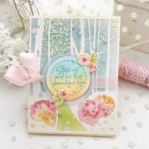 PRETTY Flamingo Silicone Clear Stamp &Metal Cutting Dies For Scrapbooking Craft Die Cut Card Making Card