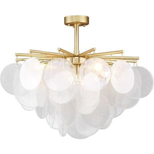 Frosted glass LED chandelier Modern design Restaurant decoration hanging lamp luxury lustre romantic for bedroom living room