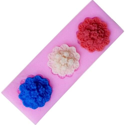 Square Flowers shape Silicone Cake Mold Fondant Cake Decorating Silicone Mold Silicone Soap Mold kitchen baking Cake Tools