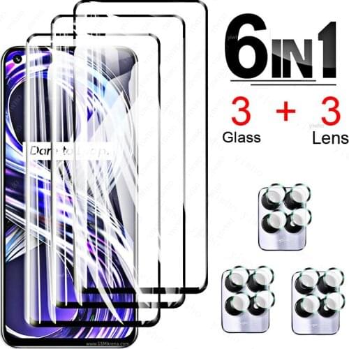 Glass for Realme 8i 6.6" Tempered Glass for Oppo Realme 8 I Global Screen Protector Protective Phone Film for Realme 8i Glass