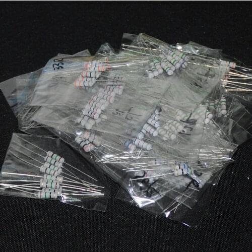 Pack 230 resistors 1W -1% - 10 PCs of 23 different values from 22 Ohm to 1m Ohm