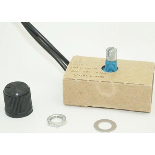 Ear Rotary Dimmer Lamp Light Switch Nickel 120V Volt 300W Watt lamps