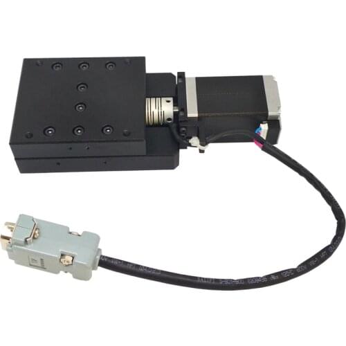 High Precise Electric Translating Platform X-axis Displacement Station Motorized Linear Stage Travel 30MM Y